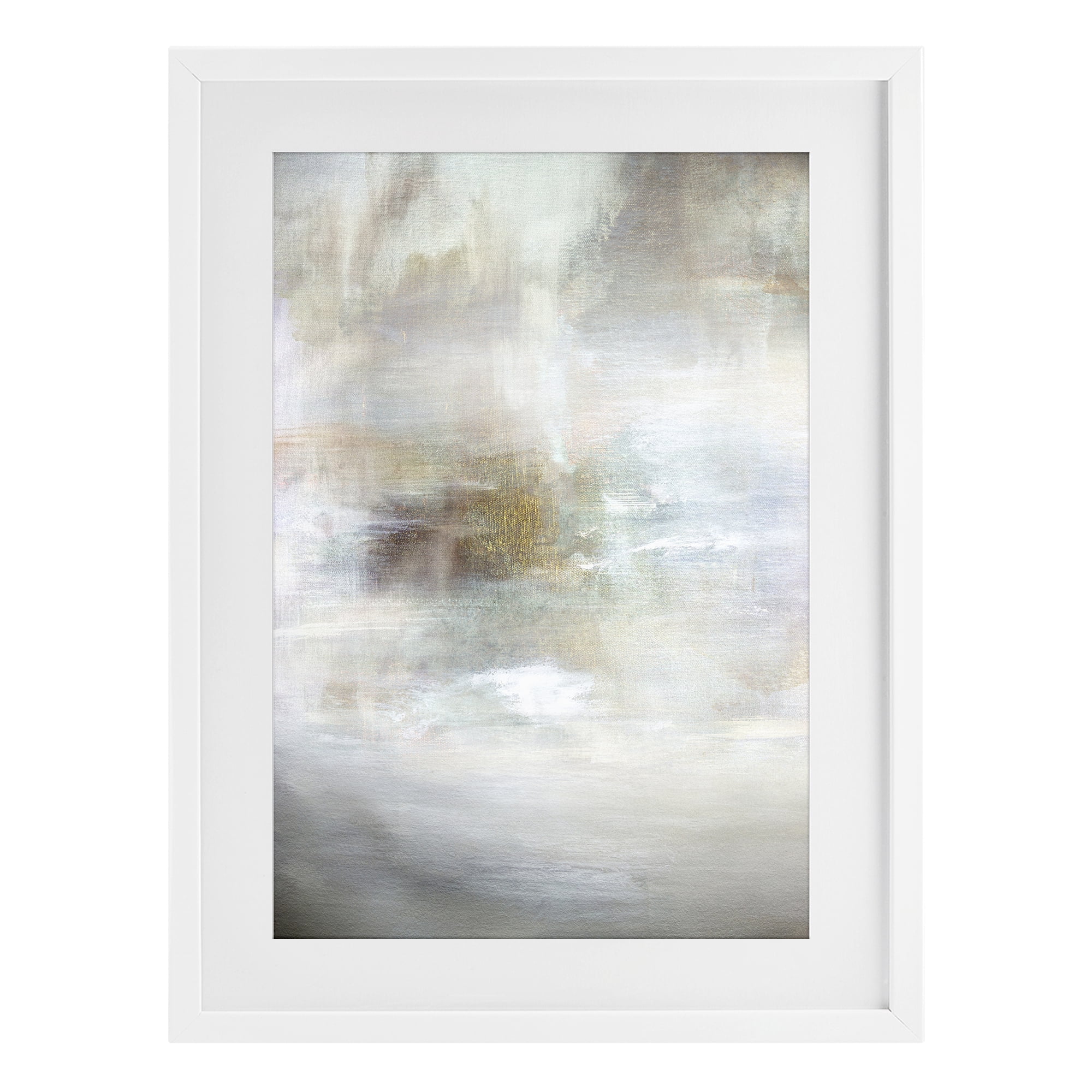 Stupell Industries Soft Haze of Subtle Light White Framed Print Under Glass, design by Hope Bainbridge
