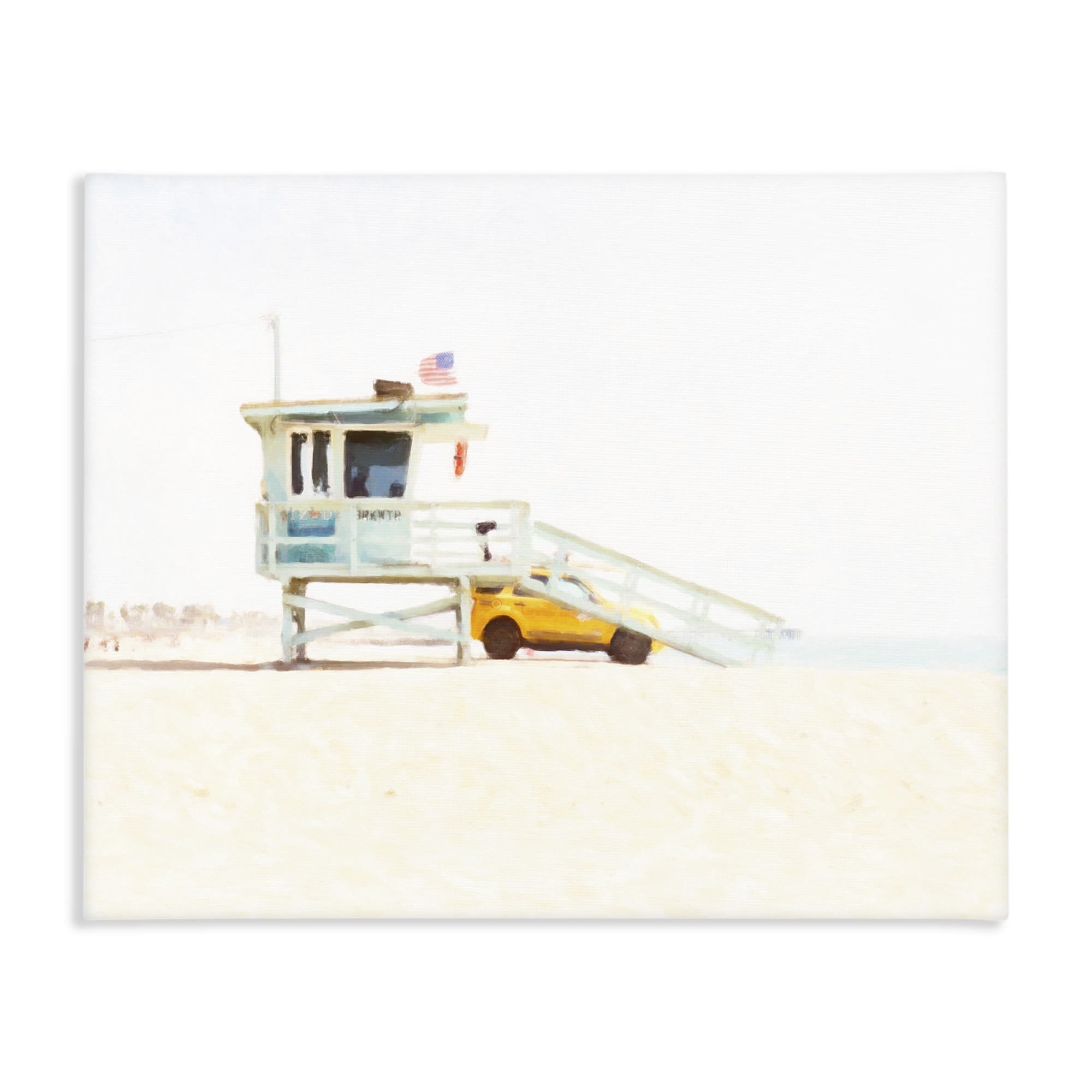 Stupell Industries Soft Light Lifeguard Station Canvas Wall Art, design by Kim Curinga