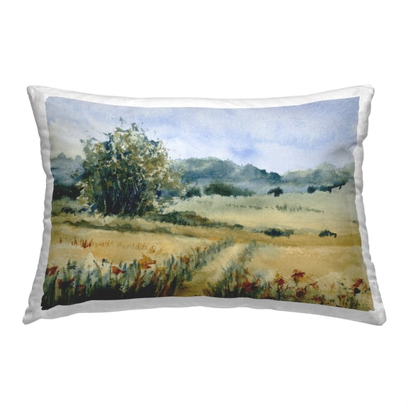 Stupell Industries Soft Meadow Landscape Decorative Printed Throw Pillow, 14 x 20