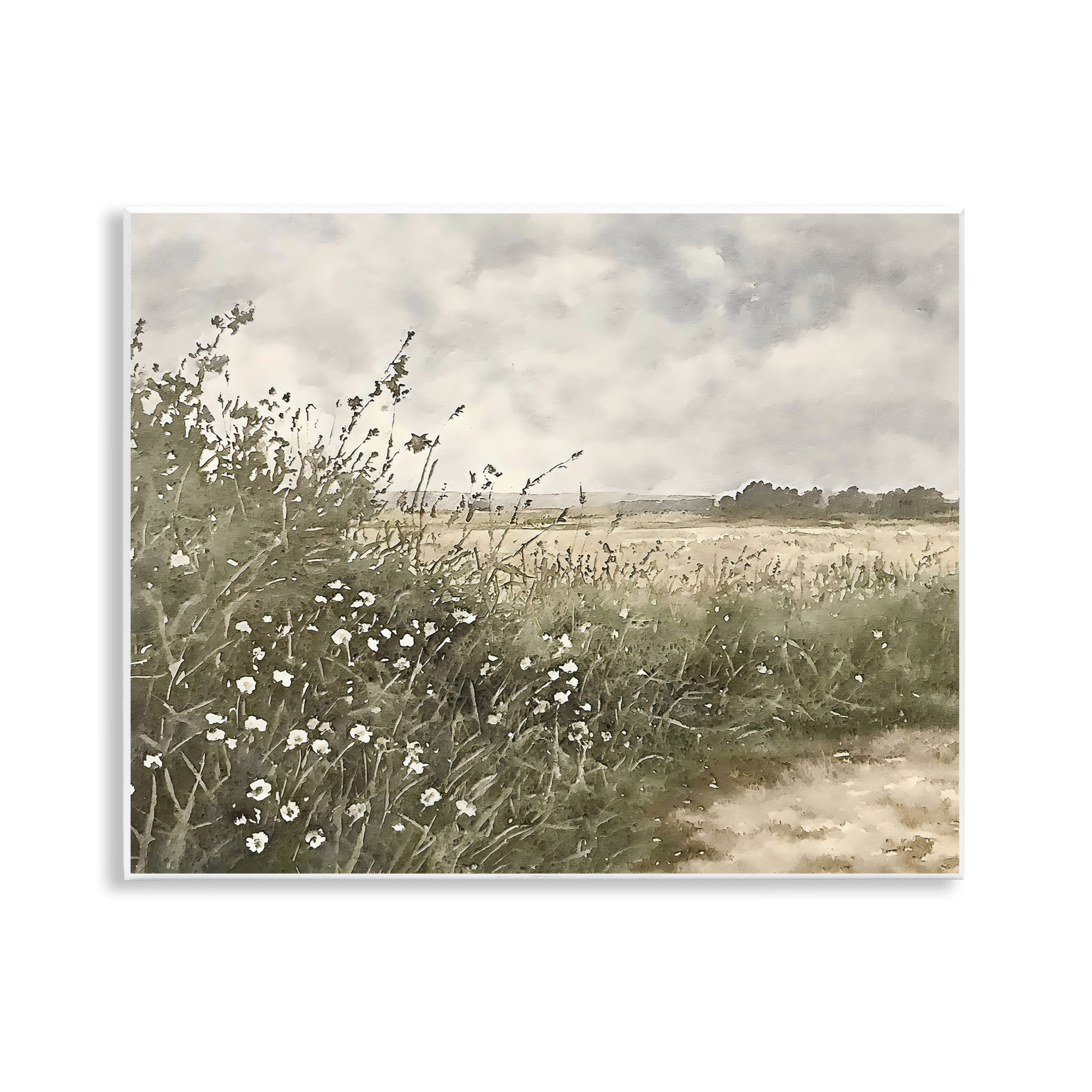 Stupell Industries Soft Meadow Landscape at Dusk Wall Plaque Art, design by Riley B