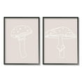 thumbnail image 1 of Stupell Industries Soft Minimal Mushroom Outlines Botanical & Floral Painting Black Framed Art Print Wall Art, 16 x 20, Set of 2, 1 of 10