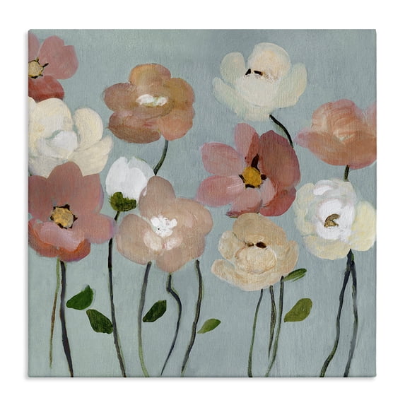 Stupell Industries Soft Mixed Blossoms Floral Painting Wrapped Canvas Canvas Art Print Wall Art, 24 x 24