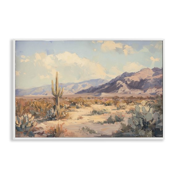 Stupell Industries Soft Muted Desert Dreams White Framed Giclee Art design by Nina Blue, 16 x 24