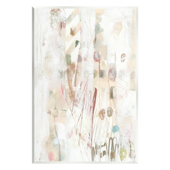 Stupell Industries Soft Neutral Pattern Abstract Painting Unframed Art Print Wall Art, 10 x 15