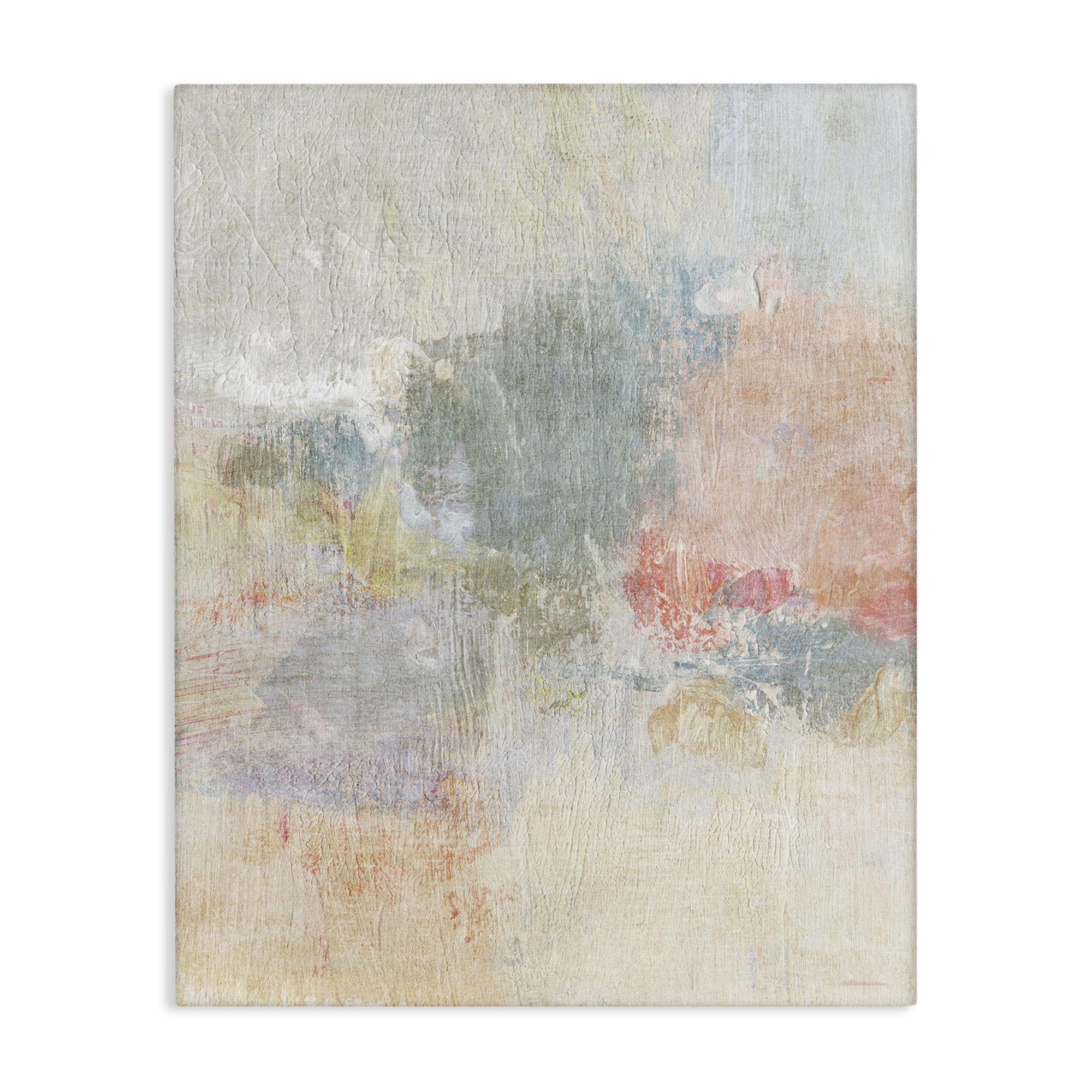 Stupell Industries Soft Ombre Abstraction Abstract Painting Gallery Wrapped Canvas Art Print Wall Art, 36 x 48