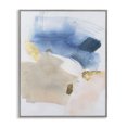 Stupell Industries Soft Ombre with Gold Accents Abstract Painting Gray