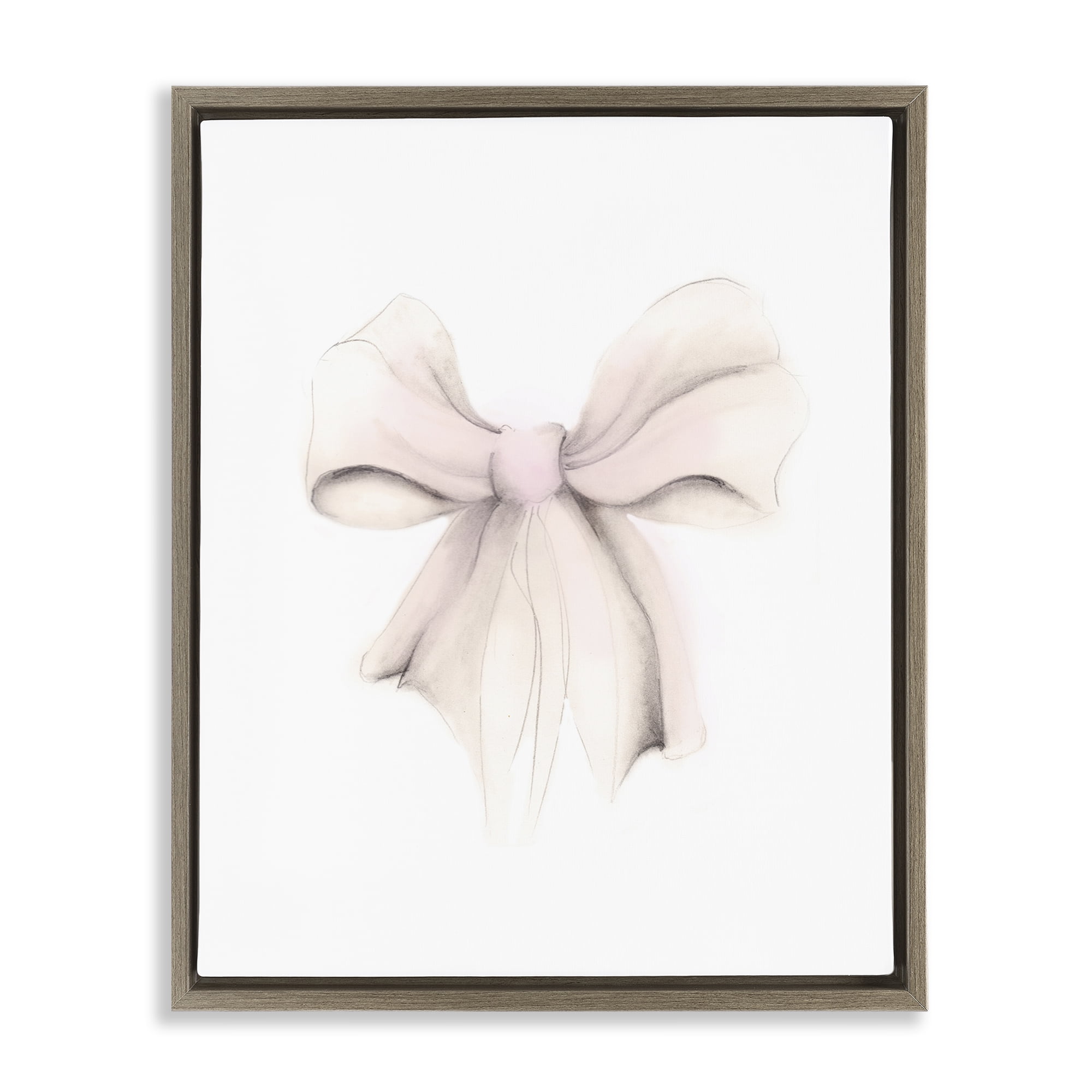 Stupell Industries Soft Pale Ribbon Beauty & Fashion Painting Brown ...