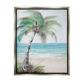 thumbnail image 1 of Stupell Industries Soft Palm Tree on Beach Landscape Painting Gray Floater Framed Canvas Art Print Wall Art, 17 x 21, 1 of 10