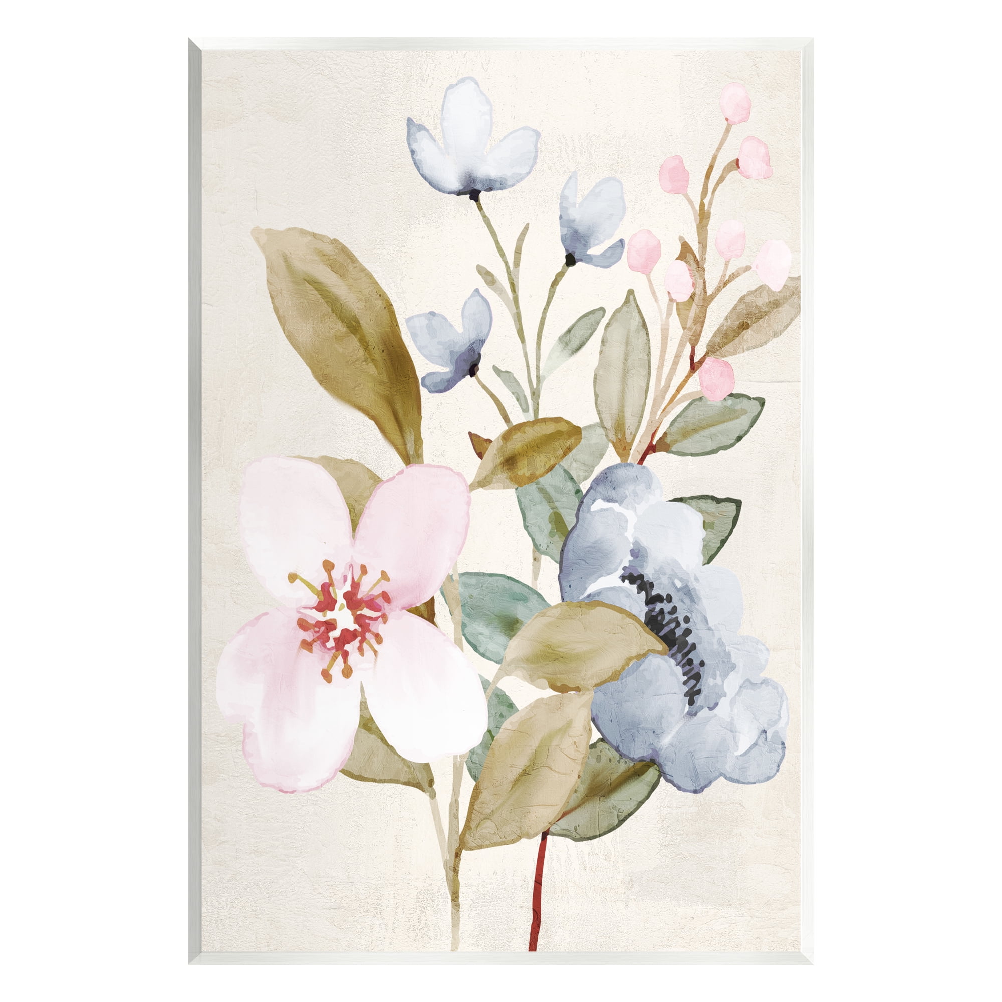 Stupell Industries Soft Pastel Flowers Botanical & Floral Painting Unframed Art Print Wall Art, 10 x 15