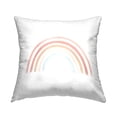 thumbnail image 1 of Stupell Industries Soft Pastel Rainbow Stripes Minimal Nature Design by Daphne Polselli Throw Pillow, 1 of 6