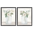 thumbnail image 1 of Stupell Industries French Country Soft Patience Flowers Black 2pc Floating Frame Art Set, 17 x 21 each, by Kim Allen, 1 of 7