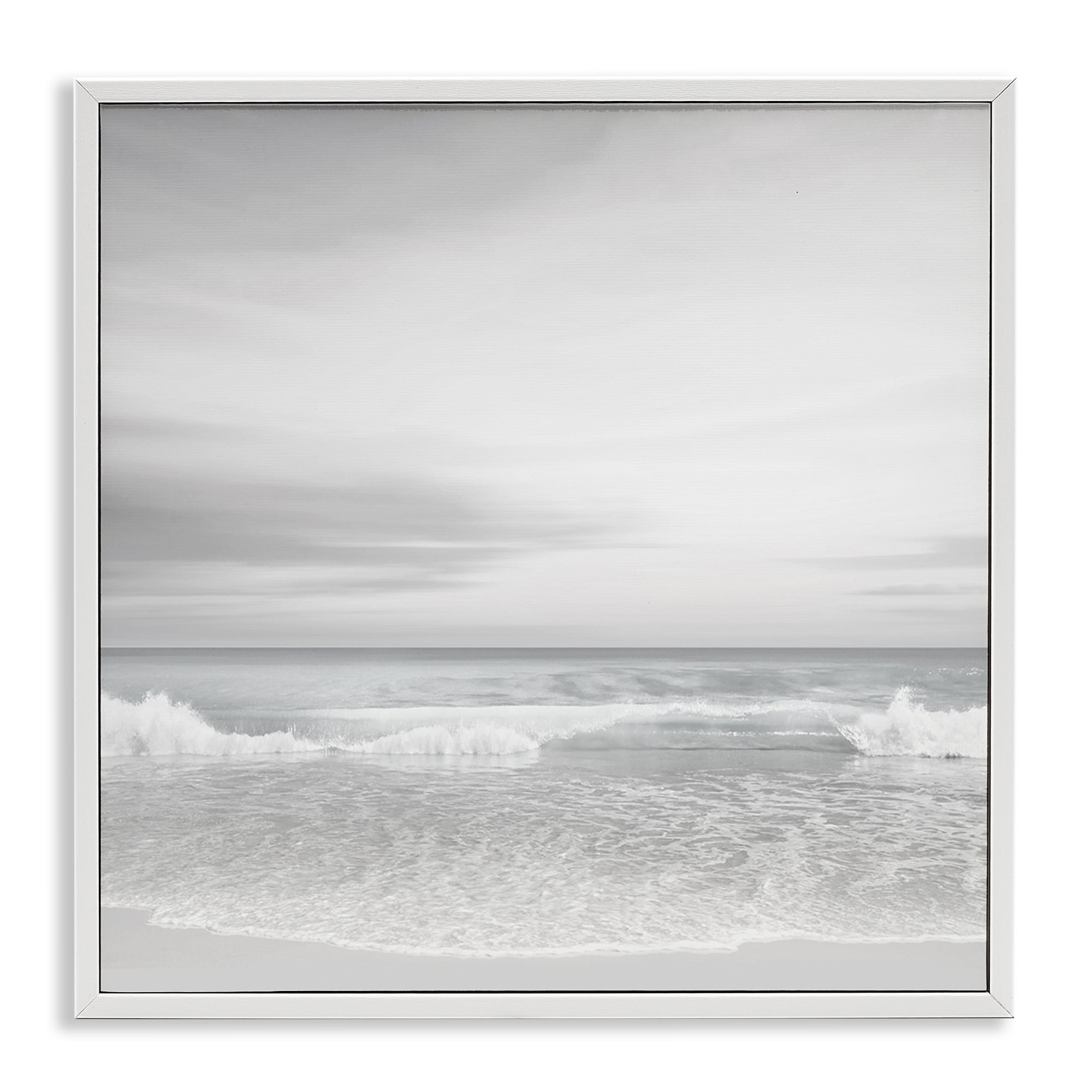 Stupell Industries Soft Peaceful Beach Waves Landscape & Nature ...