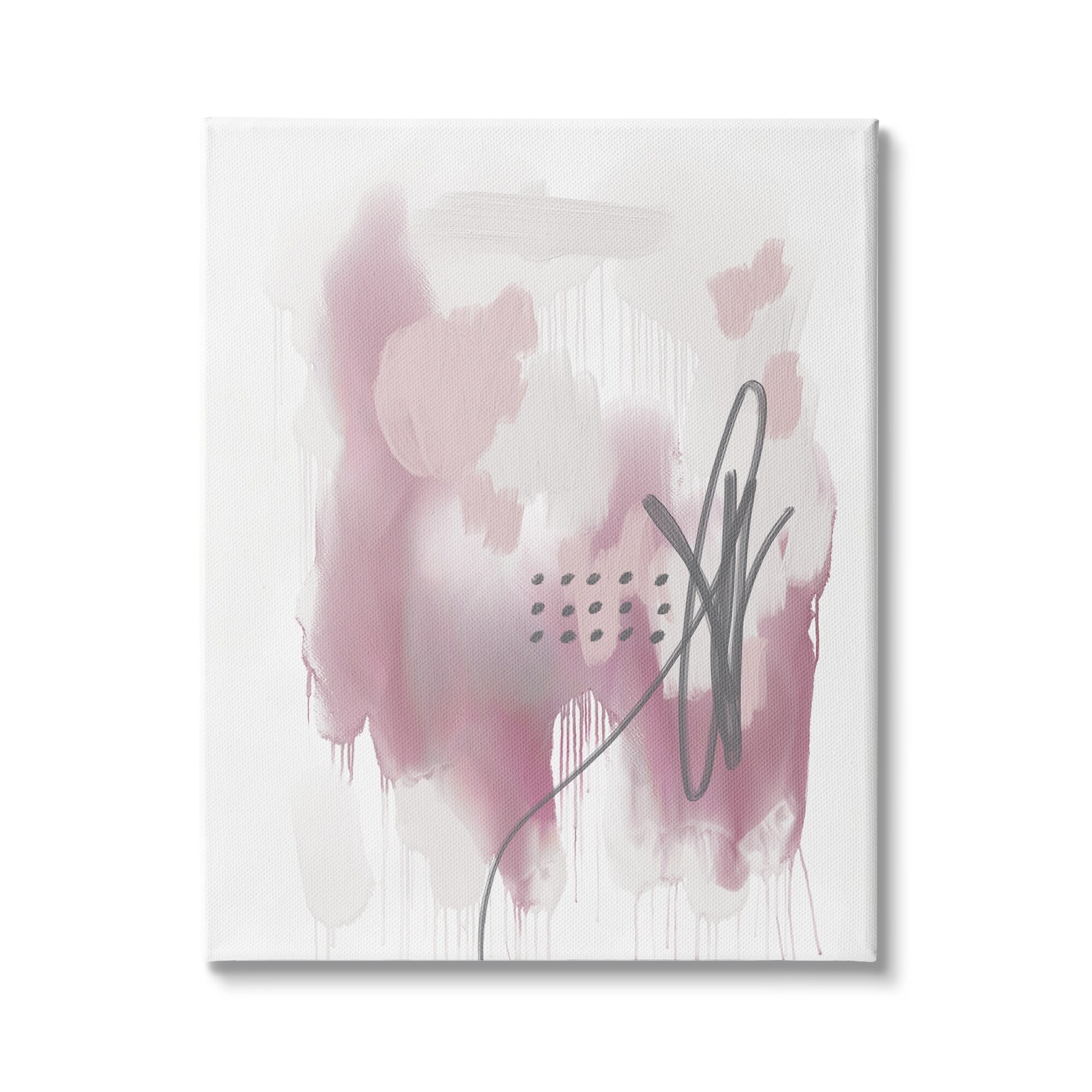 Stupell Industries Soft Pink Abstract Shape Cluster Blush Tone Painting, 30 x 40, Design by Urban Epiphany