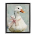 thumbnail image 1 of Stupell Industries Cottage Soft Pink Bow Goose Black Floating Frame Canvas Art, 17 x 21, by LSR Design Studio, 1 of 8