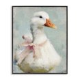 thumbnail image 1 of Stupell Industries Cottage Soft Pink Bow Goose Black Framed Giclee Art, 11 x 14, by LSR Design Studio, 1 of 8