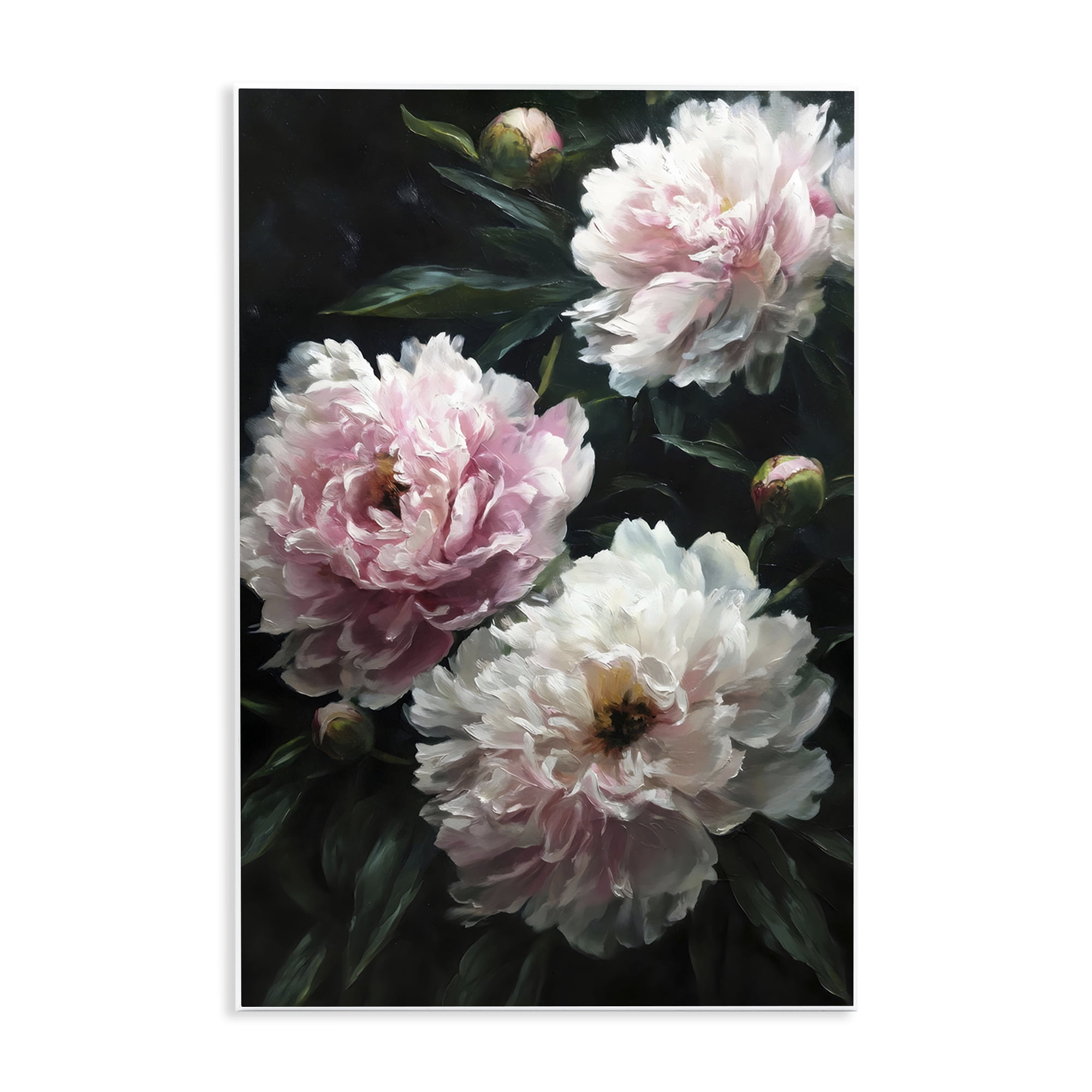 Stupell Industries Soft Pink Peony Garden Wall Plaque Art, design by Petal Prints Design