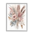 thumbnail image 1 of Stupell Industries Soft Pink Rose Bundle Botanical & Floral Painting Gray Framed Art Print Wall Art, 24 x 30, 1 of 9
