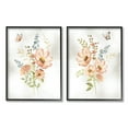 thumbnail image 1 of Stupell Industries Soft Pink Spring Flowers Botanical & Floral Painting Black Framed Art Print Wall Art, 24 x 30, Set of 2, 1 of 10