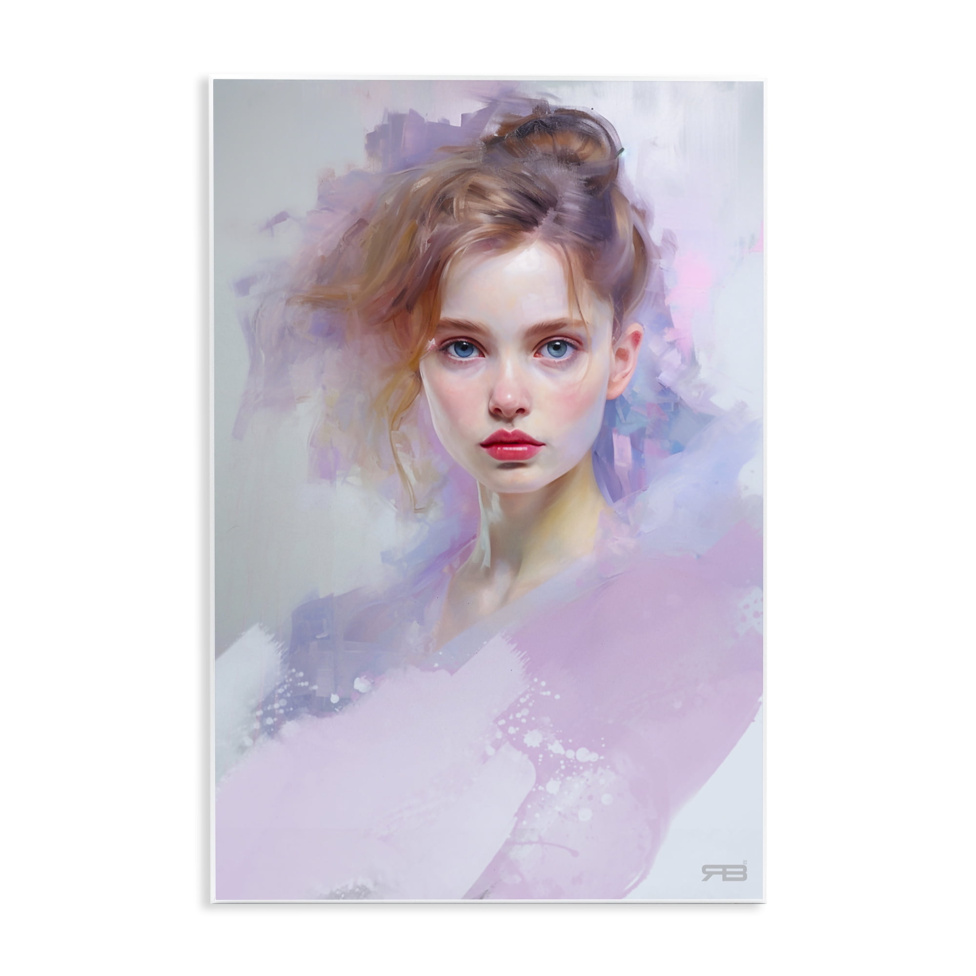 Stupell Industries Soft Portrait of Woman Novelty Painting Unframed Art Print Wall Art, 10 x 15