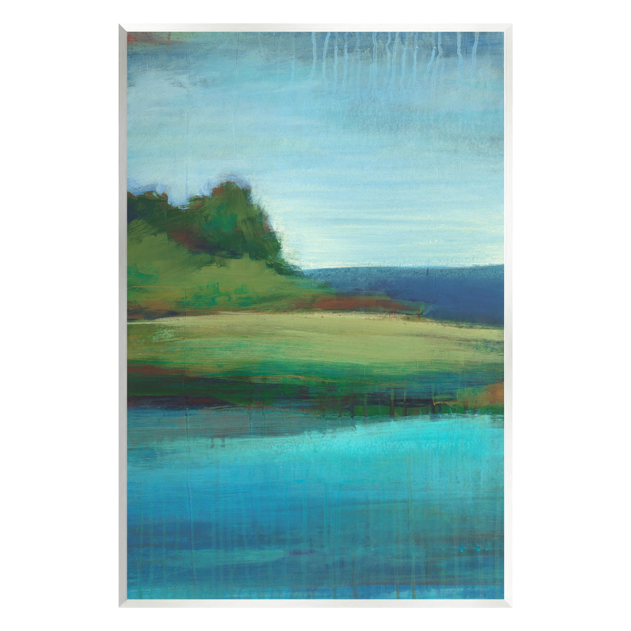 Stupell Industries Soft Rainy Lake Landscape Painting Unframed Art Print Wall Art, Design by Stacy D'Aguiar
