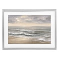 thumbnail image 1 of Stupell Industries Coastal Soft Rolling Beach Waves Gray Framed Print Under Glass, 23 x 17, by Jacky Ngan, 1 of 8