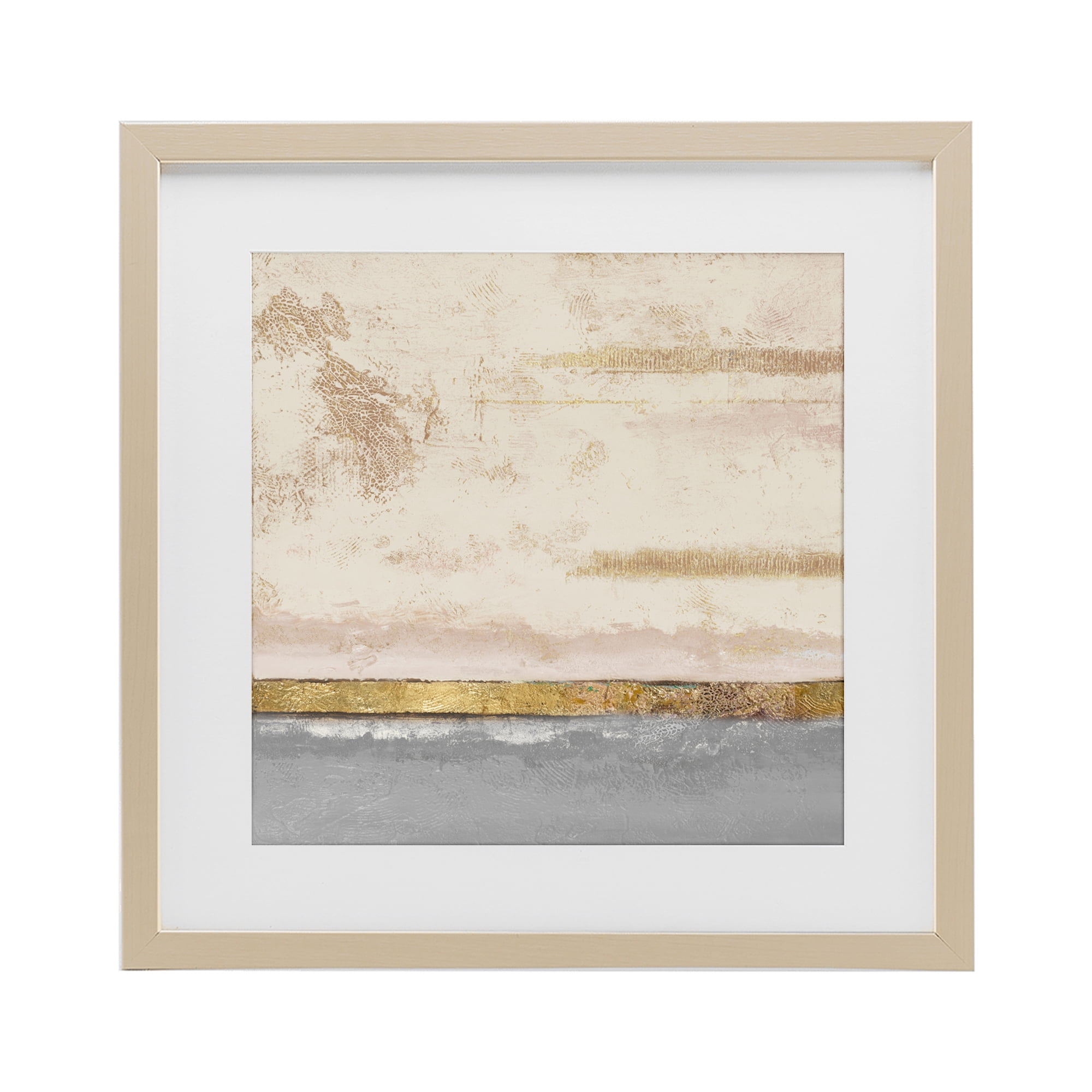 Stupell Industries Soft Sea Abstract Birch Framed Print Under Glass, design by Patricia Pinto