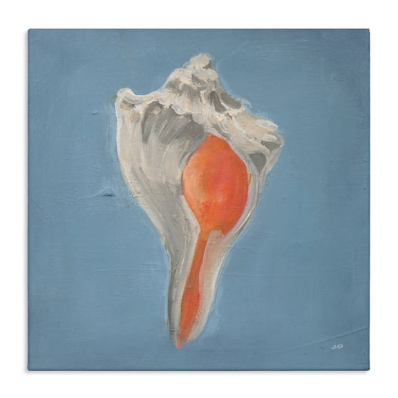 Stupell Industries Soft Sea Conch Shell Canvas Wall Art design by Julia Purinton, 36 x 36