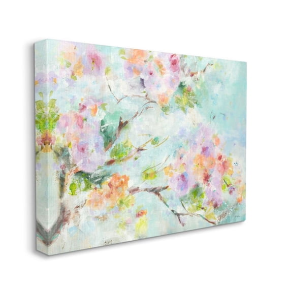 Stupell Industries Soft Spring Floral Branch Pastel Pink Flowers Design by Third and Wall, 30" x 40"