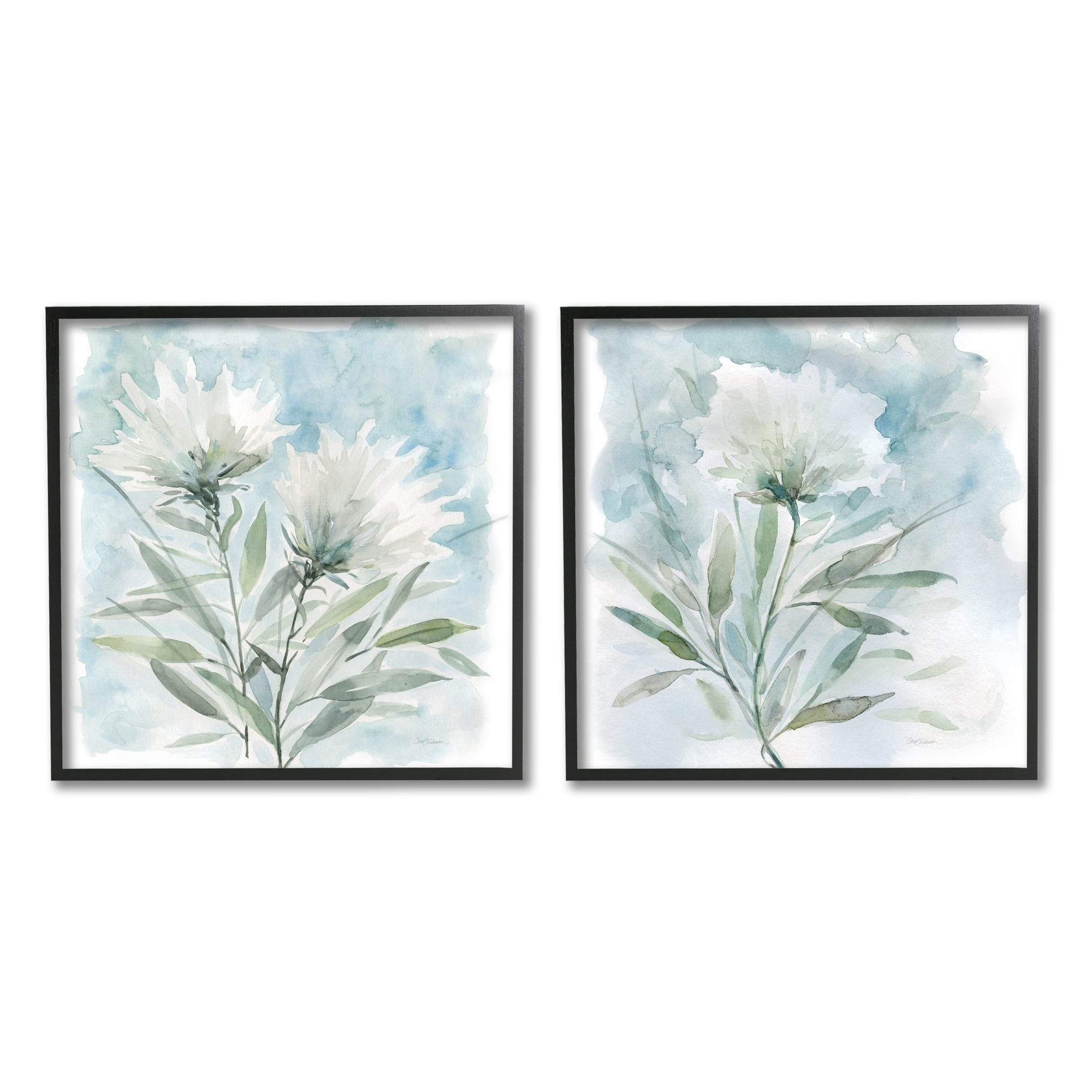 Stupell Industries Soft Spring Flower Still Life White Watercolor Florals, 12 x 12, Design by Carol Robinson