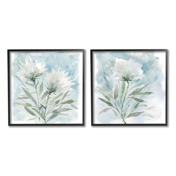 Stupell Industries Soft Spring Flower Still Life White Watercolor Florals, 12 x 12, Design by Carol Robinson