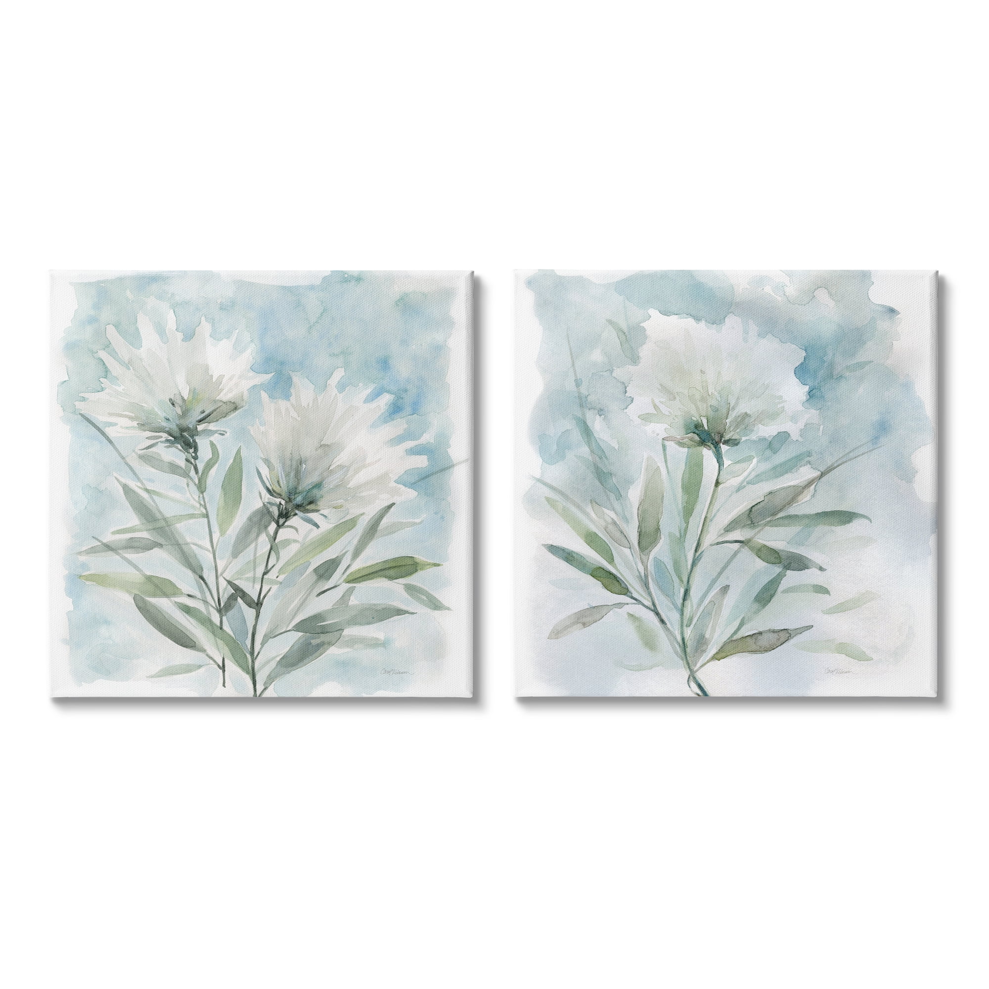 Stupell Industries Soft Spring Flower Still Life White Watercolor Florals, 24 x 24, Design by Carol Robinson