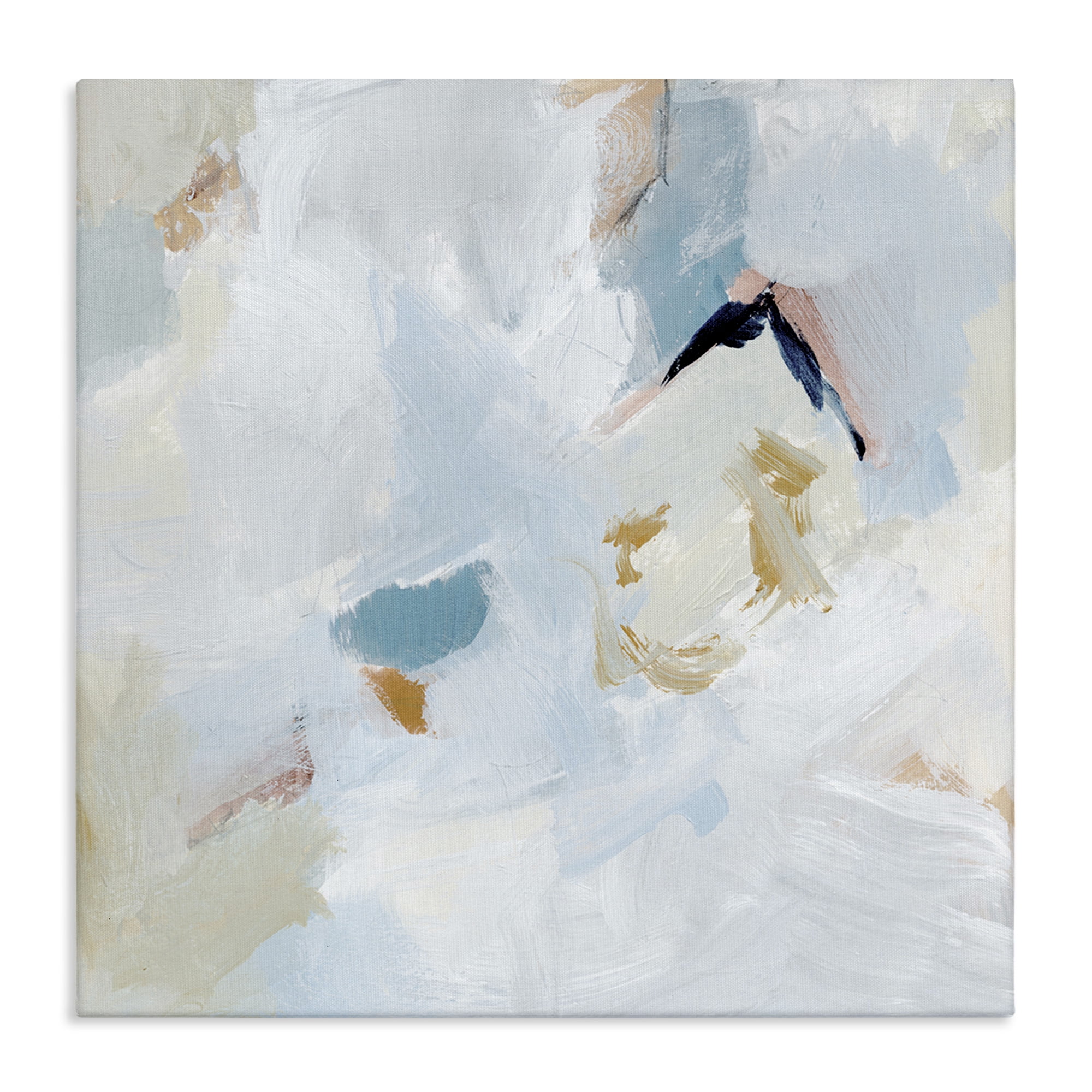 Stupell Industries Soft Subtle Abstraction Abstract Painting Gallery Wrapped Canvas Art Print Wall Art, 36 x 36