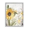 thumbnail image 1 of Stupell Industries Soft Sunflower Floral over Vintage Plant Illustration Graphic Art Framed Art Print Wall Art, 24x30, By Kim Allen, 1 of 7