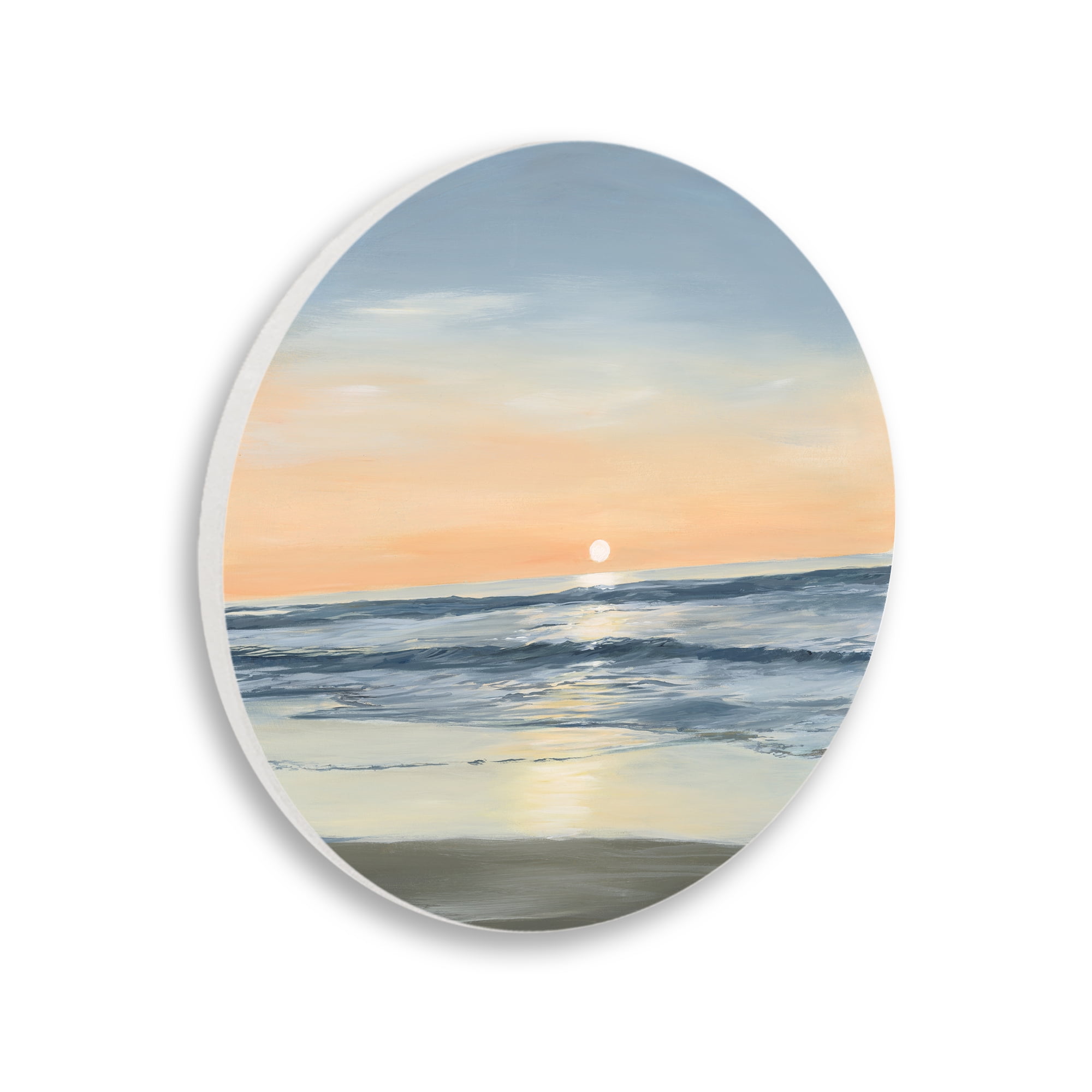 Stupell Industries Soft Sunset Reflection Circular Wall Plaque, design by Georgie Harrison