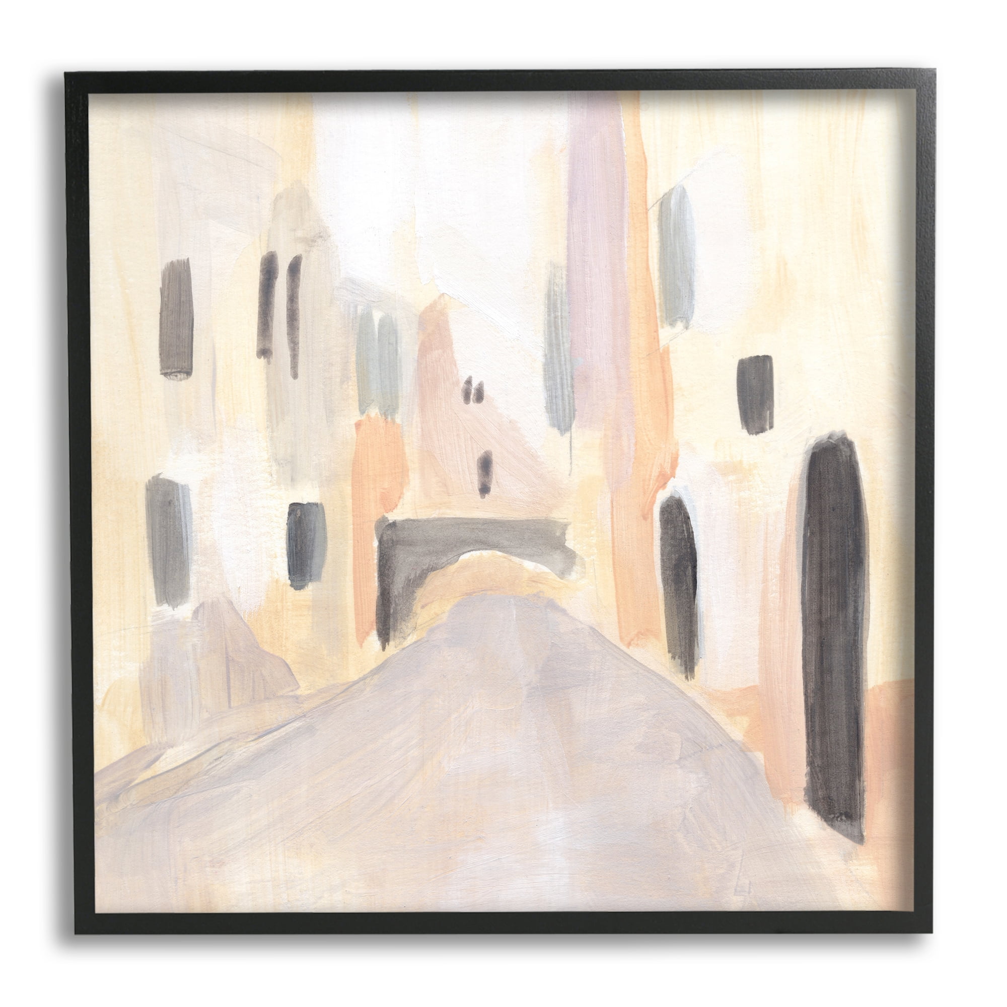 Stupell Industries Soft Tone Urban Alleyway Delicate European Buildings, 24 x 24, Design by Annie Warren