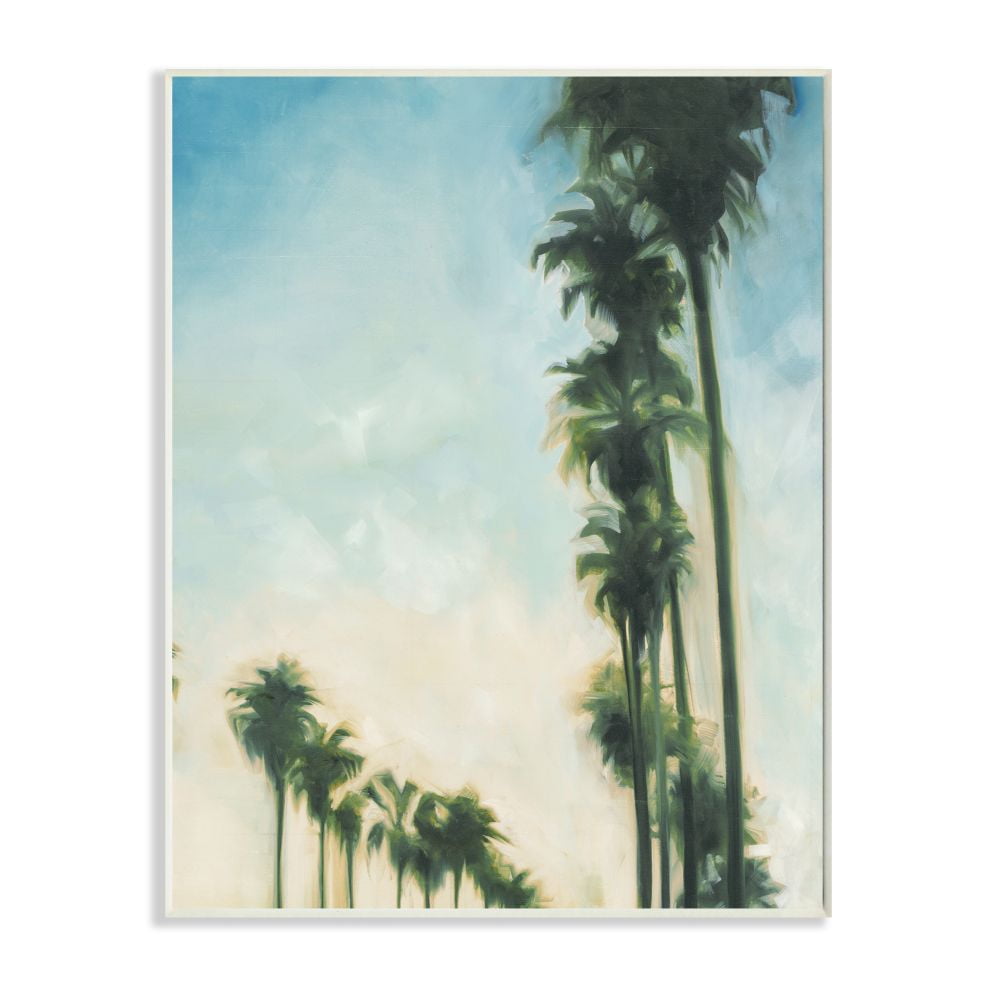 Stupell Industries Soft Tropical Palm Trees in a Row Designed by Third and Wall
