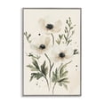 thumbnail image 1 of Stupell Industries Traditional Soft White Anemone Floral Gray Framed Giclee Art, 16 x 24, by Petals Prints Design, 1 of 8