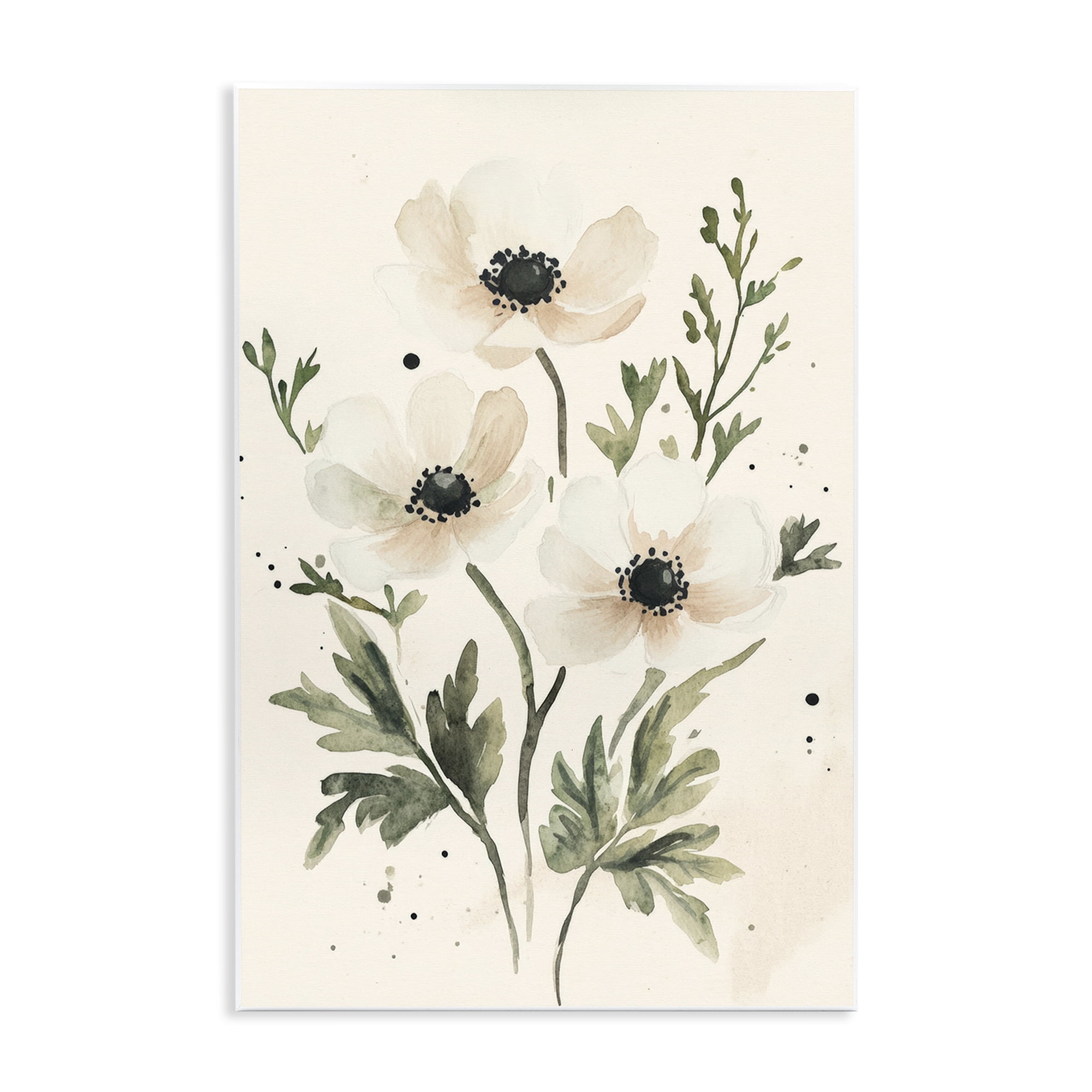 Stupell Industries Soft White Anemone Floral Wall Plaque Art, design by Petal Prints Design