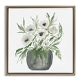 thumbnail image 1 of Stupell Industries Shabby Chic Soft White Anemones Brown Floating Frame Canvas Art, 25 x 25, by Lucille Price, 1 of 8