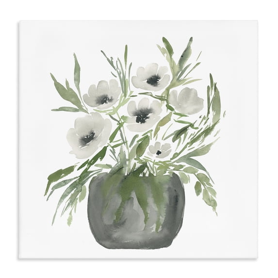 Stupell Industries Shabby Chic Soft White Anemones Canvas Art, 36 x 36, by Lucille Price