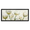 thumbnail image 1 of Stupell Industries Soft White Blooming Tulip Petals Floral Details Paintings Black Framed Art Print Wall Art, 13x30, by Eva Barberini, 1 of 6