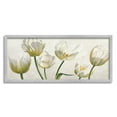 thumbnail image 1 of Stupell Industries Soft White Blooming Tulip Petals Floral Details Paintings Gray Framed Art Print Wall Art, 10x24, by Eva Barberini, 1 of 6