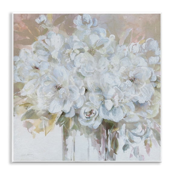 Stupell Industries Soft White Bouquet Serenity Wall Plaque Art, design by Carol Robinson