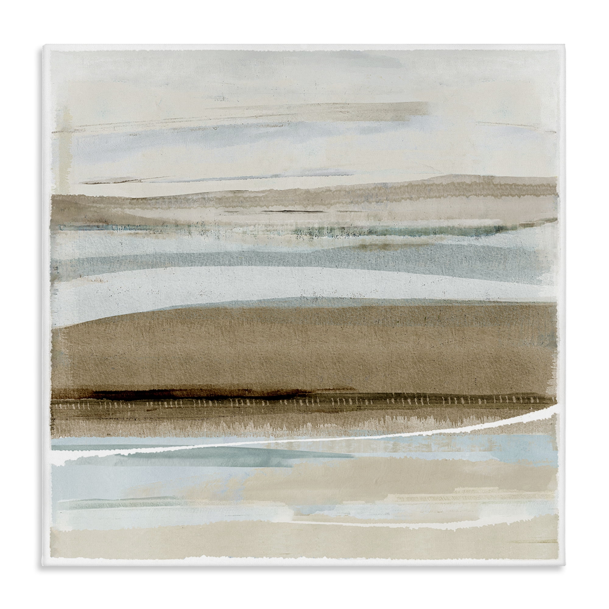 Stupell Industries Soft Winter Sands Abstract Painting Gallery Wrapped Canvas Art Print Wall Art, 36 x 36