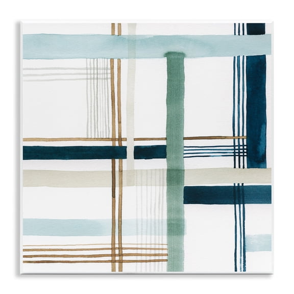 Stupell Industries Soft Woven Pattern Abstract Painting Unframed Art Print Wall Art, 12 x 12