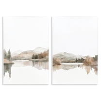 Stupell Industries Softly Flowing Landscape 2 Piece Wall Plaque Art Set design by Mona Grace, 15 x 10