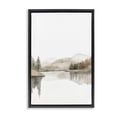thumbnail image 1 of Stupell Industries Coastal Softly Flowing Watercolor Seascape Black Floating Frame Canvas Art, 17 x 25, by Mona Grace, 1 of 7