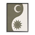 thumbnail image 1 of Stupell Industries Solar & Lunar Yin Yang Shape Spiritual Motif Graphic Art Black Framed Art Print Wall Art, Design by JJ Design House LLC, 1 of 5