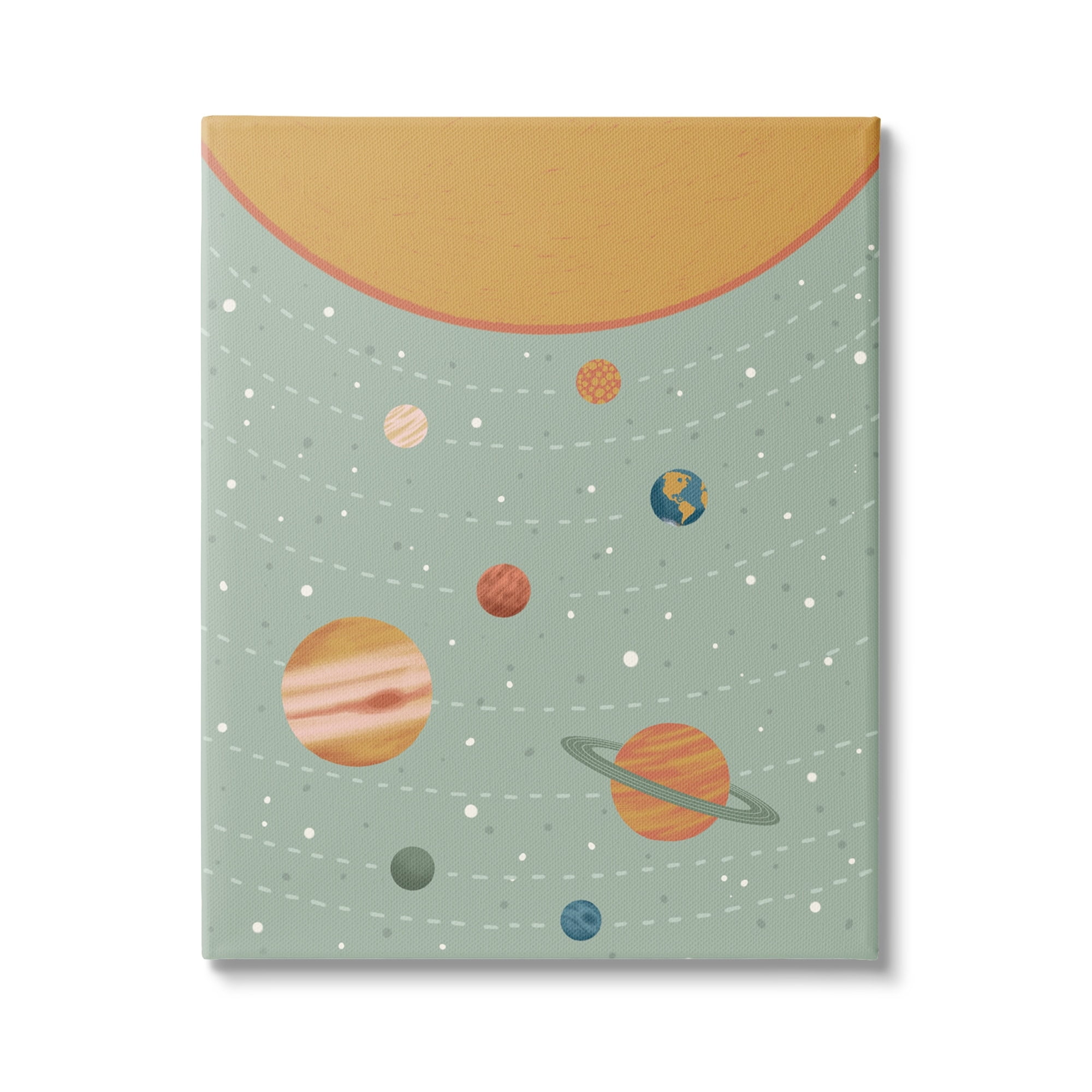 Stupell Industries Solar System Geometric Macrocosm Planetary Guide Terrestrial Education,30 x 40, Design by Nancy McKenzie