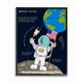thumbnail image 1 of Stupell Industries Solar System Moon Facts Astronaut In Space Framed Wall Art Design by Sangita Bachelet, 11" x 14", Black Framed, 1 of 1